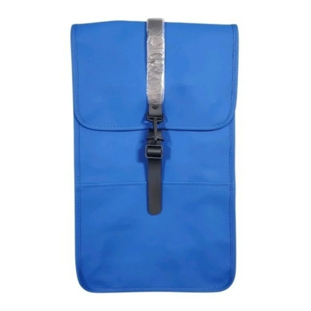 RAINS Backpack‎ W3 Full Size Blue Waves Waterproof Laptop School Commuter Work